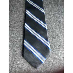 Brooks Brothers‎ "346" Men's 100% Silk USA Made Blue White Striped Neck Tie